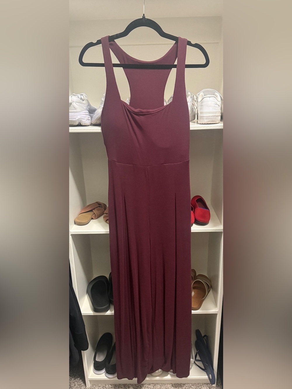 POPFLEX Go With the Flow Jumpsuit - Vineyard Wine